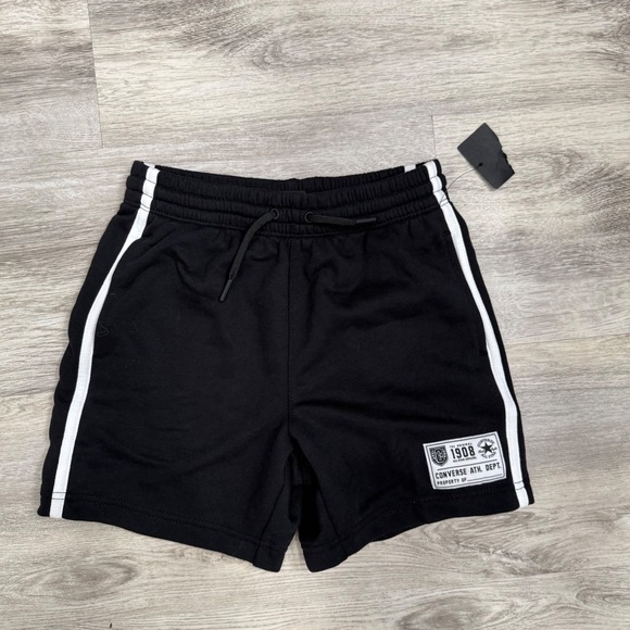 Converse Other - Converse Kids Black Athletic Dept 1908 Track Shorts‎ Size S 8-10 Years NEW
